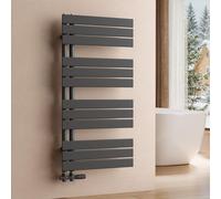 S'AFIELINA 1041x500mm Radiateur de Salle de Bain – Sèche-Serviettes Acier Faible Carbone, Revêtement Antirouille, Panneau Plat Design, Anthracite,529W