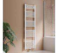 S'AFIELINA 160 x 50 cm Radiateur sèche-serviettes Radiateur sèche-serviettes Raccord central Chauffe-serviettes droit Blanc ,654 W