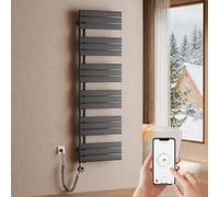 S'AFIELINA Radiateur Sèche-Serviettes Électrique 1000W, Salle de Bain 1599×500 mm, WiFi, Thermostat LCD et Minuterie, Anthracite