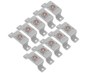 SAFIGLE 10 Pièces Support Moteur Sèche-cheveux en Fer Argenté, Remplacement Facile et Ajustement Précis, pour Réparation DIY et Entretien en Voyage