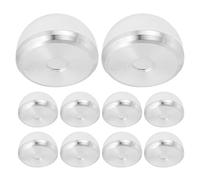 SAFIGLE 10pcs Abat-jour en Plastique pour Miroir de Maquillage Led, Remplacement Demi-globe Haute Transmission Lumineuse, pour Lampe Salle de Bain à Domicile