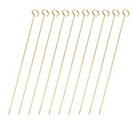 SAFIGLE 10pcs Porte-Cartes à Fleurs en Métal Doré Sections Fourche, Facile à Fixer, pour Mariage et Étiquettes Alimentaires