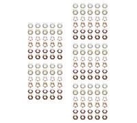 SAFIGLE 150 Pièces Breloques à Ongles de Noël, Couronne Métal Cristaux | Décorations Manucure Élégantes, Usage Quotidien ou Mariage, Stickers Festifs Inclus, Retrait Facile