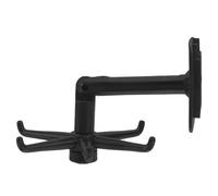 SAFIGLE 2 Pièces Crochet Rotatif à 360 Degrés pour Porte-ustensiles Cuisine en Plastique Noir, Support Mural en Espace, Organiseur Multi-usage Cuisine et Salle de Bains
