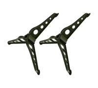 SAFIGLE 2 Pièces Support pour Sapin de Noël en Plastique Abs, Réglable, | Structure Triangulaire Élargie, Pinces Spiralées Ajustables, Pieds Antidérapants, Installation Simple pour Bureau
