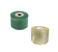 SAFIGLE 2 Rouleaux Ruban de Greffage pour Plantes 2 3cm PE Extensible | Auto-adhésif, Transparent et Statique, pour Noyers et Agrumes, Film de Fleuriste Jaune
