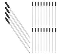 SAFIGLE 200 Pièces Recharges Stylo Bille Métal Noire Pointe Moyenne Compatibles Stylos Cross pour Bureau et Étude