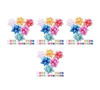 SAFIGLE 280 Pièces Nœuds de Noël Étoile en Plastique, Décoration Présent | Coffret Décation, Emballage Réutilisable, Instant Bow Formation, pour Paquet à Présents et Voiture de Couleur Aléatoire
