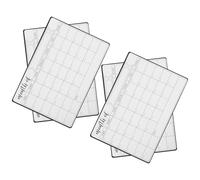 SAFIGLE 4 Pièces Tableau Blanc Magnétique Effaçable à Sec pour Frigo Agenda Hebdomadaire Réutilisable Aimanté, Design Moderne Blanc Cuisine ou Bureau