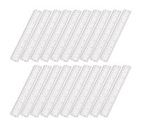 SAFIGLE 40 Pièces Règle Transparente en Plastique de 20cm pour École et Bureau, Mesure Précise, Résistante Flexion et Casse, pour Étudiants et Professionnels