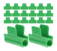 SAFIGLE 48 Pièces Lot de Pinces Vertes en Abs pour Serrage, Fixation Rapide et Résistante aux Intempéries, Adaptées aux Arches de Serrage et Film Plastique pour Tuyaux Pvc 7/16 Pouces