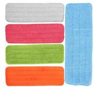 SAFIGLE 5 Pièces Lingette de Remplacement pour Balai Trapezoïdal en Tissu Fibre Forte Absorption D'eau et Installation Facile pour Marchés et Bars à Café