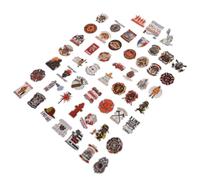SAFIGLE 50 Autocollants Casque de Pompier Résistants aux Rayures en PVC pour Casque de Chantier et Valise, Faciles à Appliquer, pour Projets Artistiques en Extérieur
