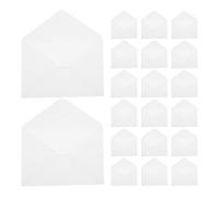 SAFIGLE 50 Pièces Enveloppes de Style Européen Blanches en Papier, | Surface Lisse, Pli Standard, Écriture Nette, Résiste au Tri Postal, Lot Enveloppe