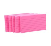 SAFIGLE 500 Pièces Bloc-notes Adhésif Ligné Rose pour Bureau et École, | Traces, Découpe Facile, Réduit la Fatigue Visuelle, pour Réunions et Cours, Adapté aux Écrans et Cahiers