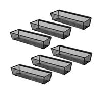 SAFIGLE 6 pièces Organisateur Tiroir Ustensiles Métal Mesh Range-Couverts Moderne et Imbriquable Grand Rangement pour Cuisine et Bureau
