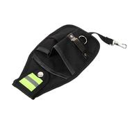 SAFIGLE À Outils Tissu Oxford Bande Réfléchissante Électricien Noir | Tissu Oxford Résistant, Bande Réfléchissante, Format Compact 25.0X15.0X0.5cm, Pour Électricien Noir