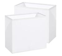 SAFIGLE Abat-jours Rectangulaires Design Moderne et Élégant Lot de 2 Installation Facile en Tissu Beige pour Lampe de Table et Lampadaire pour Salon et Chambre