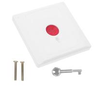 SAFIGLE Bouton-poussoir D'arrêt D'urgence Rouge Étanche avec oîtier Robuste, Interrupteur Industriel pour Sécurité Incendie et Protection, Installation Facile, Usage Domestique