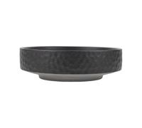 SAFIGLE Céramique Pot de Fleurs Hydroponique Style Zen Japonerie Noire | Bol Peu Profond Rond, Porcelaine à Finition Noire, Décor Contemplation, pour Fleurs et Plantes Aériennes