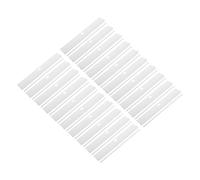 SAFIGLE Clips De Réparation pour Stores Verticaux 20 Paires en PVC Design À Double Trou pour Traitement De Fenêtres Maison Bureau