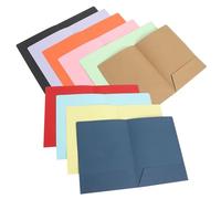SAFIGLE Dossiers A4 Papier Épais Double Poche 10 Pièces Organisateur pour Étudiants Bureau Contrats Et Classement Maison