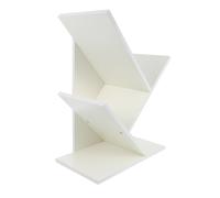 SAFIGLE Étagère à Livres d'arbre Blanche en MDF, Légère et Robuste, pour Bureau Scolaire ou Salle de Classe Moderne