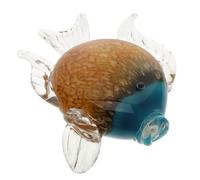 SAFIGLE Figurine Poisson en Verre Décorative Mini, Style Côtier Maison | Verre Artisanal, Couleurs Vives, pour Table Basse, Aquarium Miniature, Collection Décorative, Présent Maison