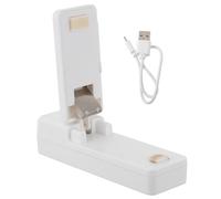 SAFIGLE Machine de Scellage Portable Blanche pour Sachets, Mini Scelleuse de Paquet en Plastique Fonction Magnétique, pour Voyager et Réduire le Gaspillage Alimentaire