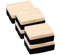 SAFIGLE Mini Nettoyants pour Tableau Noir et Blanc en Bois et Feutre, Ensemble de 5 Effaceurs à Craie Sans Trace pour Utilisation en Bureaux et Institutions