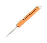 SAFIGLE Outil à Cigares Perforateur Rétractable en Alliage de Titane Portable avec Porte-clés Doré pour Améliorer le Tirage du Cigare en Usage Quotidien