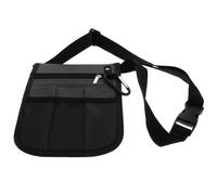 SAFIGLE Pack infirmière gris en tissu Oxford, sac à outils léger à bandoulière avec plusieurs compartiments zippés, conçu pour le personnel médical et l’organisation de produits de soins