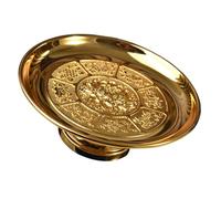 SAFIGLE Plateau de Fruits Lotus, Porte-Fruits du Temple Bouddhiste, Alliage Doré, Style Rétro, Gain de Place, pour Offrandes au Temple, Supplies Bouddhistes, Autel