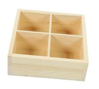 SAFIGLE Plateau de Rangement en Bois Multi-grilles pour Jardinières et Plantes en Pot, Léger et Protecteur, pour Balcon ou Bureau