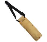 SAFIGLE Sacoche Porte-Outils en Cuir Jaune pour Baguettes de Soudage, Conteneur de Stockage Réglable, Pochette Ceinture pour Outillage Électricien, Deux Couches, Usage Chantier