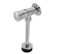 SAFIGLE Soupape de Chasse D'eau Manuelle pour Urinoir Bouton Poussoir, Acier Inoxydable, Filetage 20mm, Mécanisme de Chasse Retardée pour Salle de Bain et Wc