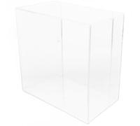 SAFIGLE Support Mural Étagère Flottante Créative, Étagère de Rangement Murale Carrée en Acrylique Transparent sans Perçage, Légère, Multi-Fonction, pour Afficher DVD et Trophées