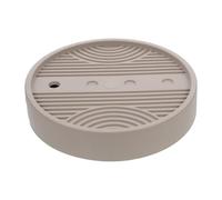 SAFIGLE Support Pot de Fleurs Intérieur avec Mini-Chariot à roulettes en PP, Plateau Rond Détachable avec Réservoir d'eau pour Décoration Intérieure et Aération Efficace