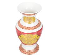 SAFIGLE Vase Décoratif Pot à Fleurs en Céramique, Style Chinois, Vase de Bureau, Résistant Décoloration, Facile à Entretenir, pour Bureau et Photo Prop