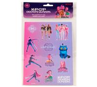 Safta Set d'autocollants K-POP Demon Hunters – pour enfants, confortable, polyvalent, 10,5 x 14,8 cm