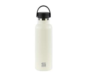SAFTA BLANCO - Bouteille isotherme, bouteille d'eau, acier inoxydable, double isolation, exterieur en caoutchouc, 12h de boisson chaude et 24h de boisson froide, 7,3 x 25 cm, 600 ml
