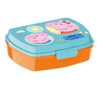 Generique Boîte à goûter 8020166 Peppa Pig Georges Plastique 17,2x13,8x5,5 cm Bleu