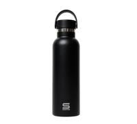 Safta Bouteille isotherme en acier inoxydable à double isolation 12 h de boisson chaude et 24 h de boisson froide 7,3 x 25 cm 600 ml Noir, Noir, M, Décontracté