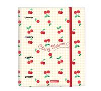 Reliure À Anneaux - Safta - Cherry - A4 - Beige - Polyester 300d - 4 Anneaux 35 Mm