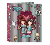 Safta - Classeur F. 4 anneaux 35 mm Dos large Gorjuss Fairground Fireworks 27 x 33 x 6 cm, Multicolore (522218657)
