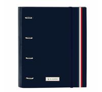 Safta EL OCA ECLIPSE Lot de 4 anneaux de 35 cm avec 100 feuilles A4 pour enfants de différents âges, confortable et polyvalent, qualité et résistance, 27 x 3,5 x 32 cm, bleu marine, M, décontracté