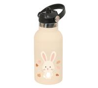 SAFTA Enfant Lapin - Bouteille isotherme, bouteille d'eau, acier inoxydable, double isolation, 12h de boisson chaude et 24h de boisson froide, 350 ml, 7,3 x 19,5 cm
