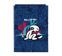 Safta -M068 EL ENFANT Paradise - Chemise Folio avec 3 rabats, idéal pour les enfants de différents âges, confortable et polyvalent, qualité et résistance, 26 x 36,5 cm, couleur bleu marine, standard