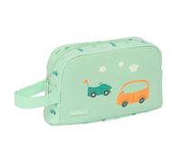 Safta PREESCOLAR CARTES - Porte-petit-déjeuner isotherme en tissu recyclable, qualité et résistance maximale, porte-repas, 21,5 x 6,5 x 12 cm, couleur vert d'eau, Vert d'eau, Estándar, Décontracté