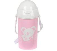 safta PREESCOLAR KOALA - Bouteille à ouverture automatique, avec paille, bouteille d'eau, sans BPA, avec bandoulière, confortable et légère, 500 ml, 7,3 x 19,5 cm, rose, M, Décontracté